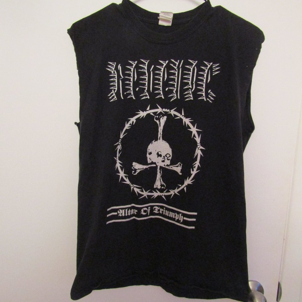 Revenge Black/Death Metal Muscle Tee Size M